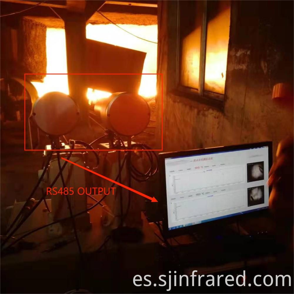 furnace temperature infrared pyrometer